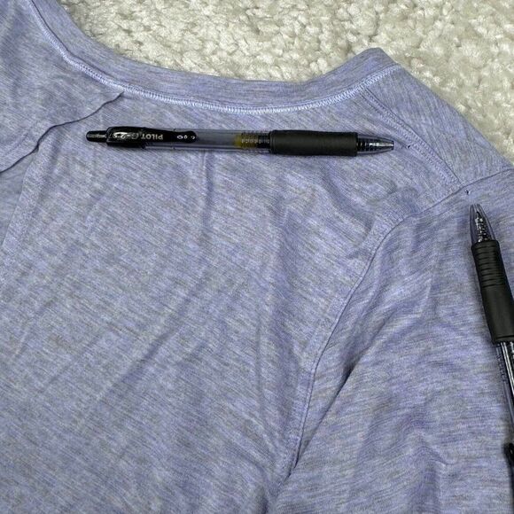 Lululemon Wild Twist Long Sleeve Shirt Heather Lavender Dusk Purple - Picture 5 of 9